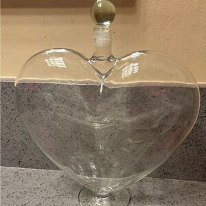 Heart Glass Decanter for Wine or
Cocktails